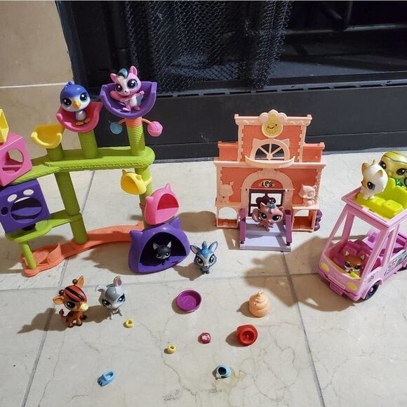 Littlest pet shop‎ van shuttle bus pet lot cat hideaway sweet school day - Picture 6 of 6